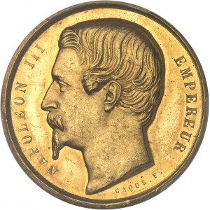 Second Empire / Napoléon III (1852-1870). Médaille d’Or, Concours agricole général et national d’animaux reproducteurs de Paris, par Caqué 1860, Paris.