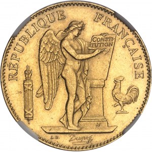 IIIe République (1870-1940). 50 francs Génie 1887, A, Paris.