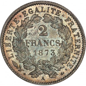 IIIe République (1870-1940). 2 francs Cérès 1873, A, Paris.