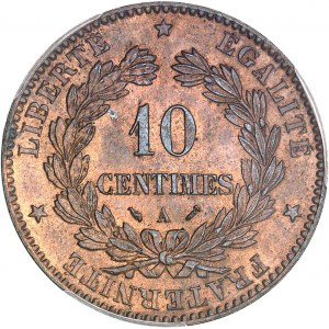 IIIe République (1870-1940). 10 centimes Cérès 1896, A, Paris.