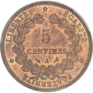 IIIe République (1870-1940). 5 centimes Cérès 1898, A, Paris.