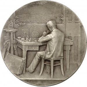 IIIe République (1870-1940). Médaille, la Glyptique ou la gravure en médailles par Georges Dupré, SAMF n° 23 1902, Paris.