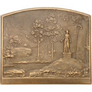 IIIe République (1870-1940). Médaille, l’Histoire enregistre les découvertes de l’Archéologie par Alphonse Lechevrel, SAMF n° 120 1904, Paris.