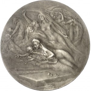 IIIe République (1870-1940). Médaille, aux poëtes sans gloire par Louis Bottée, SAMF n° 28 1905, Paris.