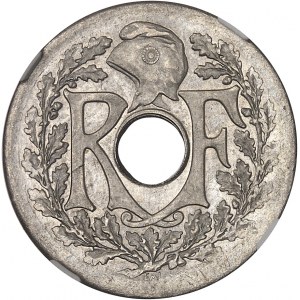 IIIe République (1870-1940). Essai de frappe de 25 centimes Lindauer, grand module 1913, Paris.