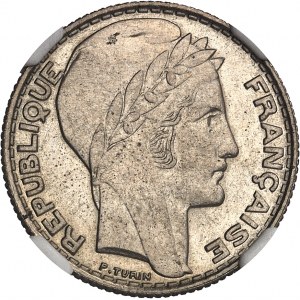 IIIe République (1870-1940). Essai de 5 francs Turin en bronze-nickel (24 MM - 6 GR) 1933, Paris.