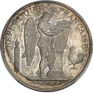 IIIe République (1870-1940). Essai binaire d’alliage, type Génie, de la Société Française de Monnayage, frappe spéciale (SP) ND, Paris.