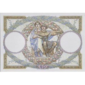 IIIe République (1870-1940). Épreuve du 50 francs Merson, non numérotée ND (1927).