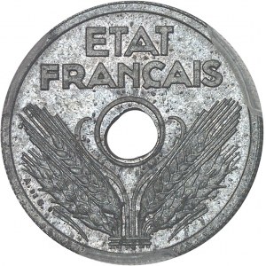 État Français (1940-1944). Essai de DIX centimes, grand module 1941, Paris.