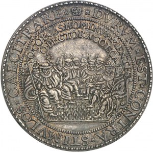 Élisabeth Ire (1558-1603). Médaille satirique, défaite de l’Armada espagnole, par G. van Bylaer 1588, Dordrecht.