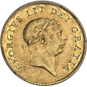 Georges III (1760-1820). Demi-guinée, 7e tête 1804, Londres.