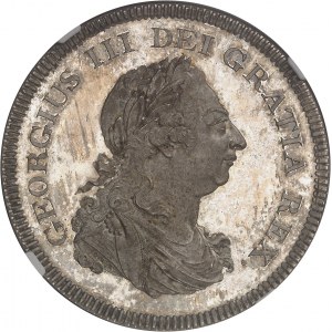 Georges III (1760-1820). Dollar ou 5 shillings, Banque d’Angleterre, Flan bruni (PROOF) 1804, Londres.