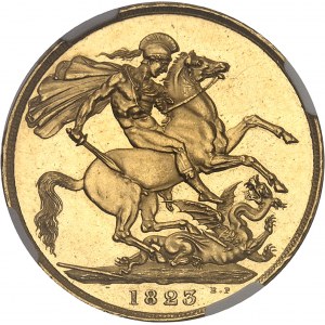 Georges IV (1820-1830). 2 souverains (2 pounds) 1823, Londres.