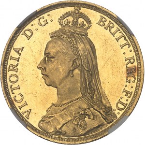 Victoria (1837-1901). 2 livres (2 pounds), jubilé de la Reine 1887, Londres.