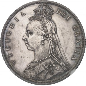 Victoria (1837-1901). Demi-couronne (Half crown), jubilé de la Reine, Flan bruni (PROOF) 1887, Londres.