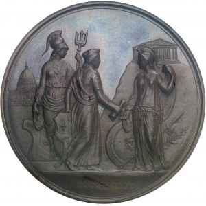 Georges Ier (1863-1913). Médaille, visite de Georges Ier à Londres, le 16 juin 1880, par G. G. Adams 1880, Londres.