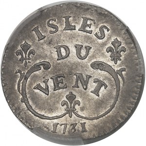 Louis XV (1715-1774). 12 sol “Isles du Vent” 1731, H, La Rochelle.