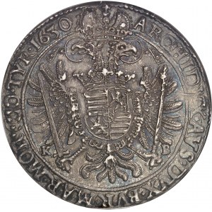 Ferdinand II (1619-1637). Thaler 1630, KB, Kremnitz.