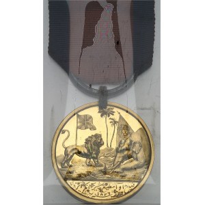 Georges IV (1820-1830). Médaille d’Or, Campagne de Birmanie, d’après W. Daniell et par W. Wyon 1826, Londres.