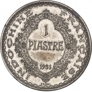 IIIe République (1870-1940). Essai-piéfort de la piastre 1931, A, Paris.