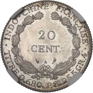 IIIe République (1870-1940). Essai de 20 centimes, date incomplète 19-- (1920), A, Paris.