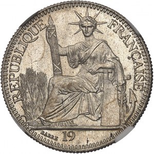 IIIe République (1870-1940). Essai de 10 centimes, date incomplète, poids normal et frappe monnaie 19-- (1920), A, Paris.