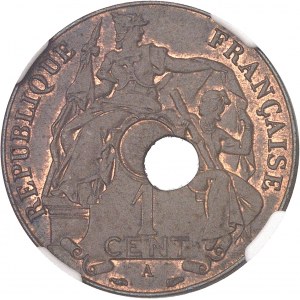 IIIe République (1870-1940). 1 cent, trou décentré 1939, A, Paris.