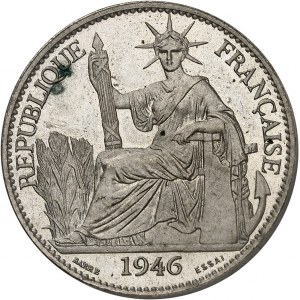 Gouvernement provisoire de la République française (1944-1946). Essai-piéfort de 50 centimes 1946, Paris.
