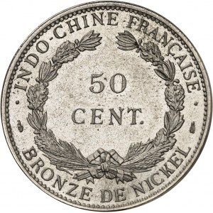 Gouvernement provisoire de la République française (1944-1946). Essai-piéfort de 50 centimes 1946, Paris.