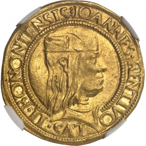 Bologne, Giovanni II Bentivoglio (1494-1509). Double ducat ND, Bologne.