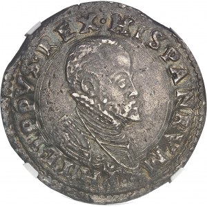 Milan (duché de), Philippe II (1540-1598). Écu (scudo) ND (1579-1594), Milan.