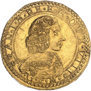 Modène (duché de), François Ier d’Este (1629-1658). Quadruple écu d’or ND (c.1635), Modène.