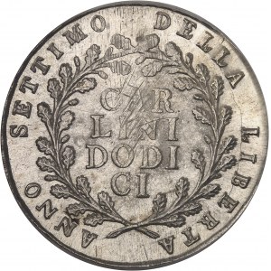 Naples, république parthénopéenne (1799). 12 carlini 1799, Naples.