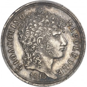 Naples, Joachim Murat (1808-1815). 2 lire 1813, Naples.