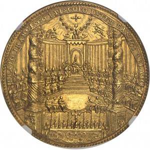 Vatican, Alexandre VII (1655-1667). Médaille d’Or, canonisation de François de Sales, par Gaspare Mola An XI (1665), Rome.