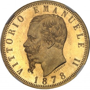 Victor-Emmanuel II (1861-1878). 100 lire 1878, R, Rome.