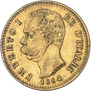 Umberto I (1878-1900). 20 lire 1884, R, Rome.