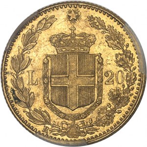 Umberto I (1878-1900). 20 lire 1889, R, Rome.