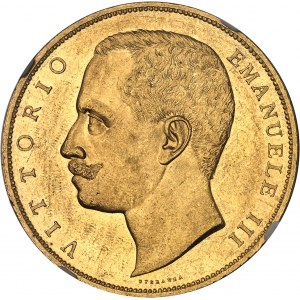 Victor-Emmanuel III (1900-1946). 100 lire à l’aigle aux armes de Savoie 1903, R, Rome.