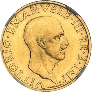 Victor-Emmanuel III (1900-1946). Essai de 100 lire or au licteur, 1er type 1936 - An XIV, R, Rome.