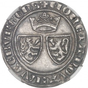 Venceslas Ier de Luxembourg (1353-1383). Blanc-gros ND, Luxembourg.