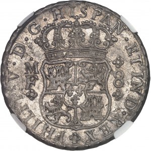 Philippe V (1700-1746). 8 réaux 1742, M°, Mexico.