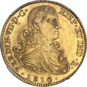 Ferdinand VII (1808-1833). 8 escudos 1810 HJ, M°, Mexico.