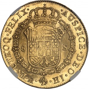 Ferdinand VII (1808-1833). 8 escudos 1810 HJ, M°, Mexico.