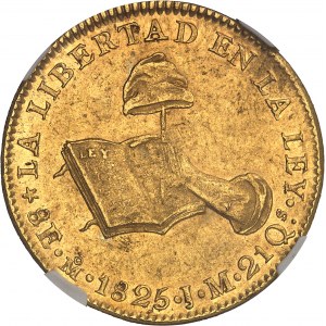 République du Mexique (1821-1917). 8 escudos 1825 JM, M°, Mexico.
