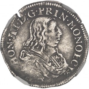 Honoré II (1604-1662). Douzième d’écu ou 5 sols 1658, Monaco.