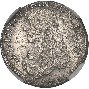 Louis Ier (1662-1701). Douzième d’écu de 5 sols ou luigino, pour le Levant 1665.