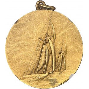 Louis II (1922-1949). Médaille d’Or, Régates internationales de Monaco, par Émile Monier 1930, Paris (Chobillon).