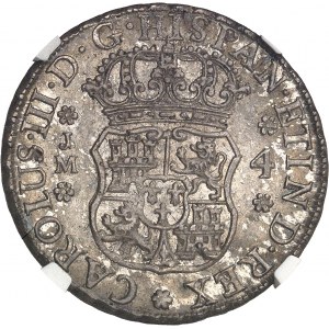 Charles III (1759-1788). 4 réaux 1765 JM, Lima.