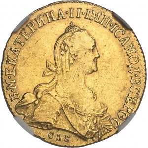 Catherine II (1762-1796). 10 roubles 1776, СПБ, Saint-Pétersbourg.